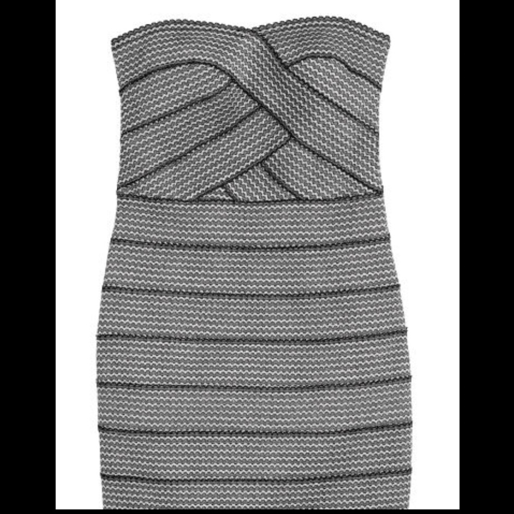 H & M sparkly strapless dress